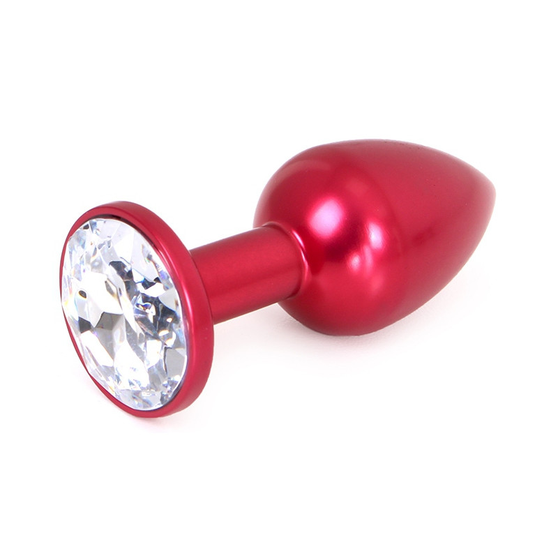 Kiotos Plug Bijou Anal Alu Gem Light 6 x 2.8 cm Rouge